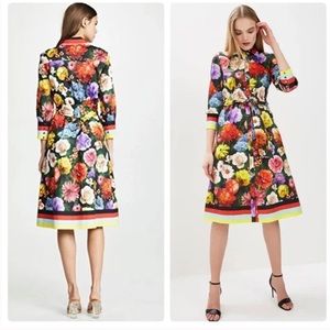Alice + Olivia Hiroko floral midi dress